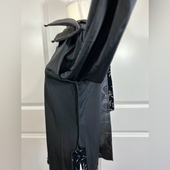 Black Velvet Jacket Blazer Silver Metallic Womens Evening Formal SZ 10P - Picture 13 of 14